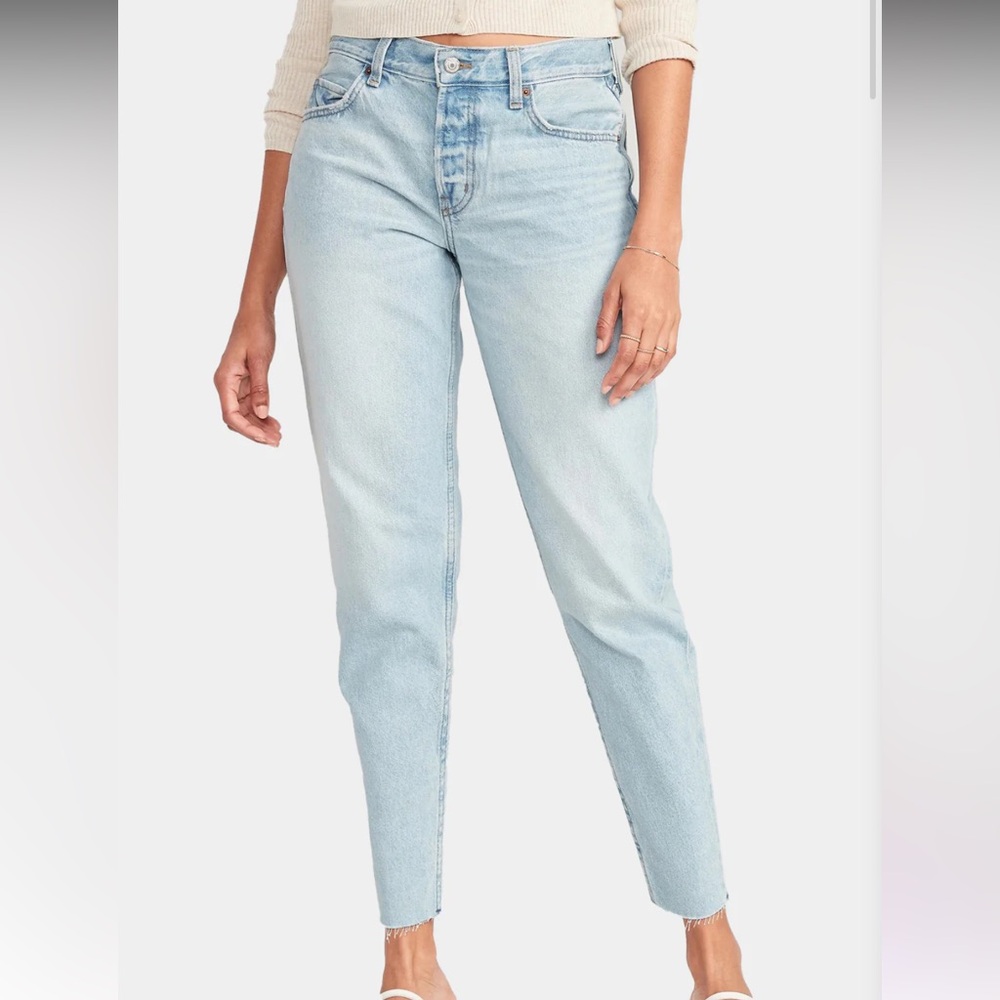 Slouchy Taper Cut-Off Non-Stretch Ankle Jeans for Women